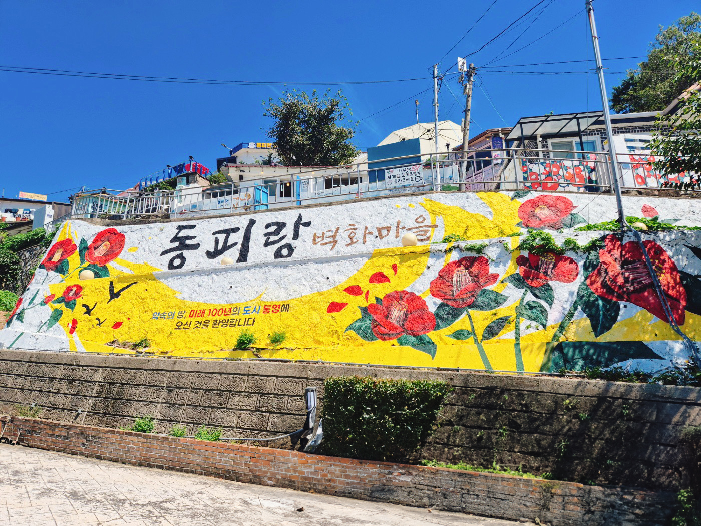 '24 동피랑 벽화마을 조성사업 벽화 시공 사진 1